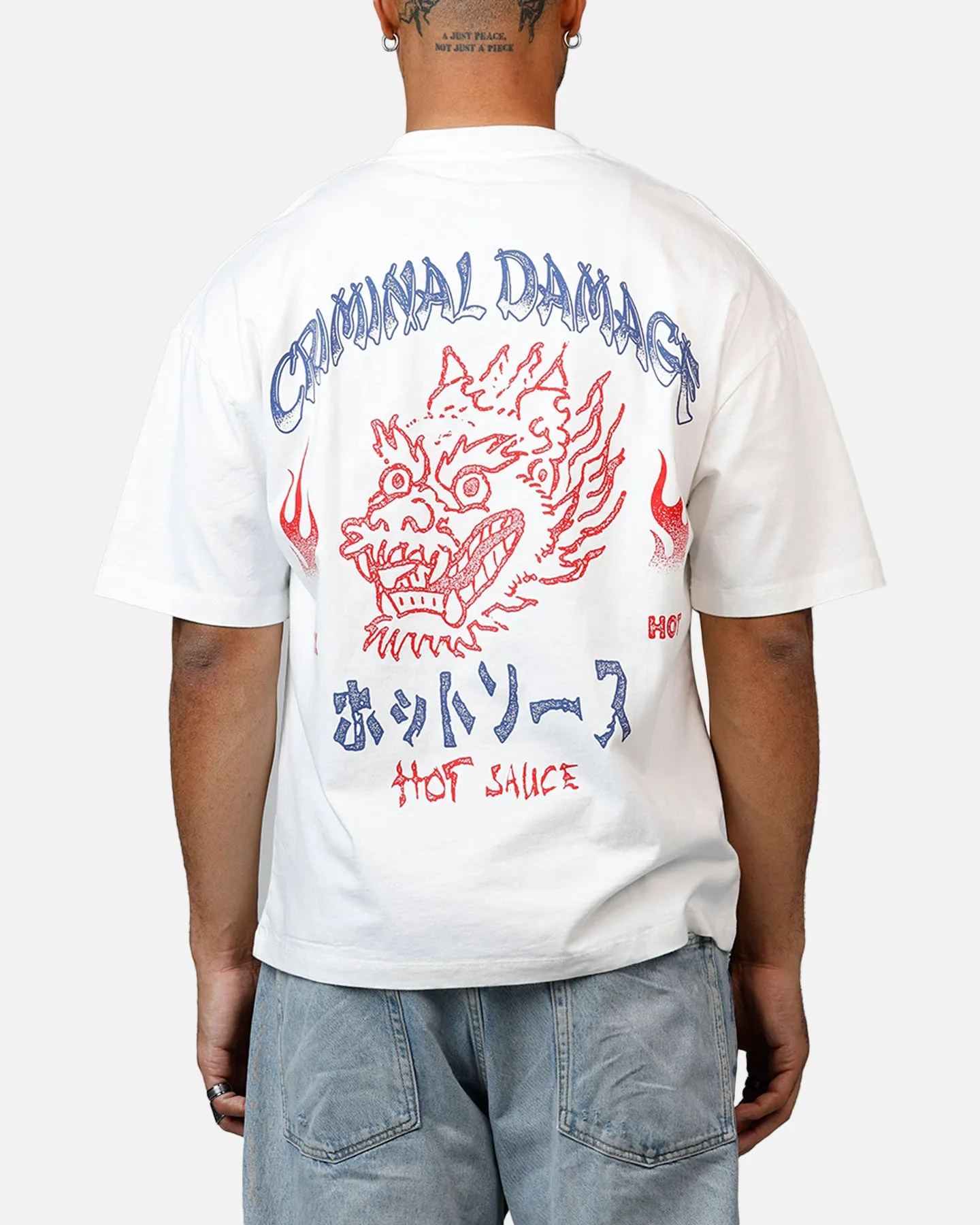 Criminal Damage Hot Sauce T-Shirt Off White sold by Culture Kings