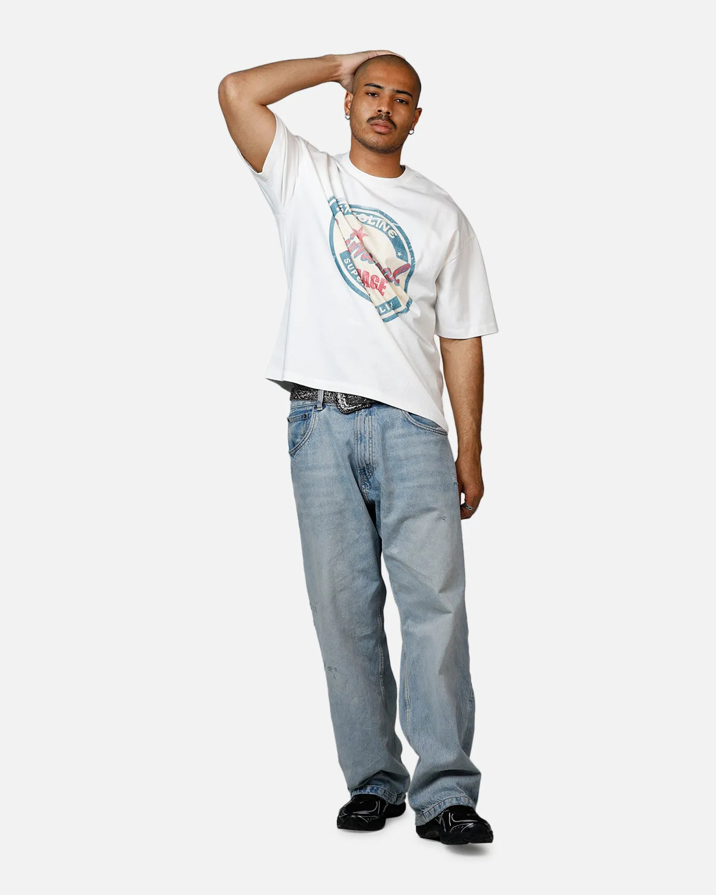 Criminal Damage Gasoline T-Shirt Off White sold by Culture Kings product image thumbnail 3