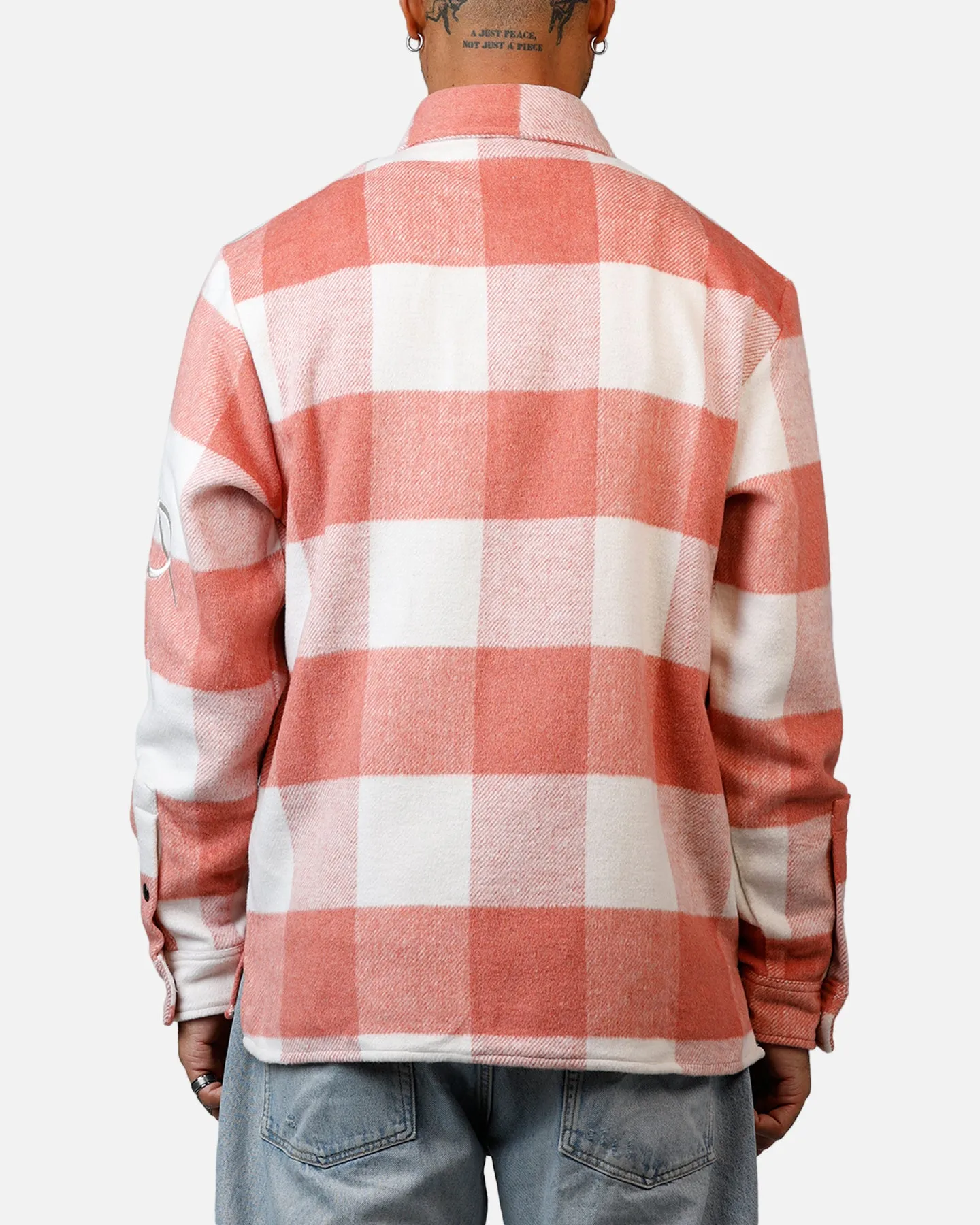 Criminal Damage Embroidered Flannel Shirt Pink sold by Culture Kings product image thumbnail 2