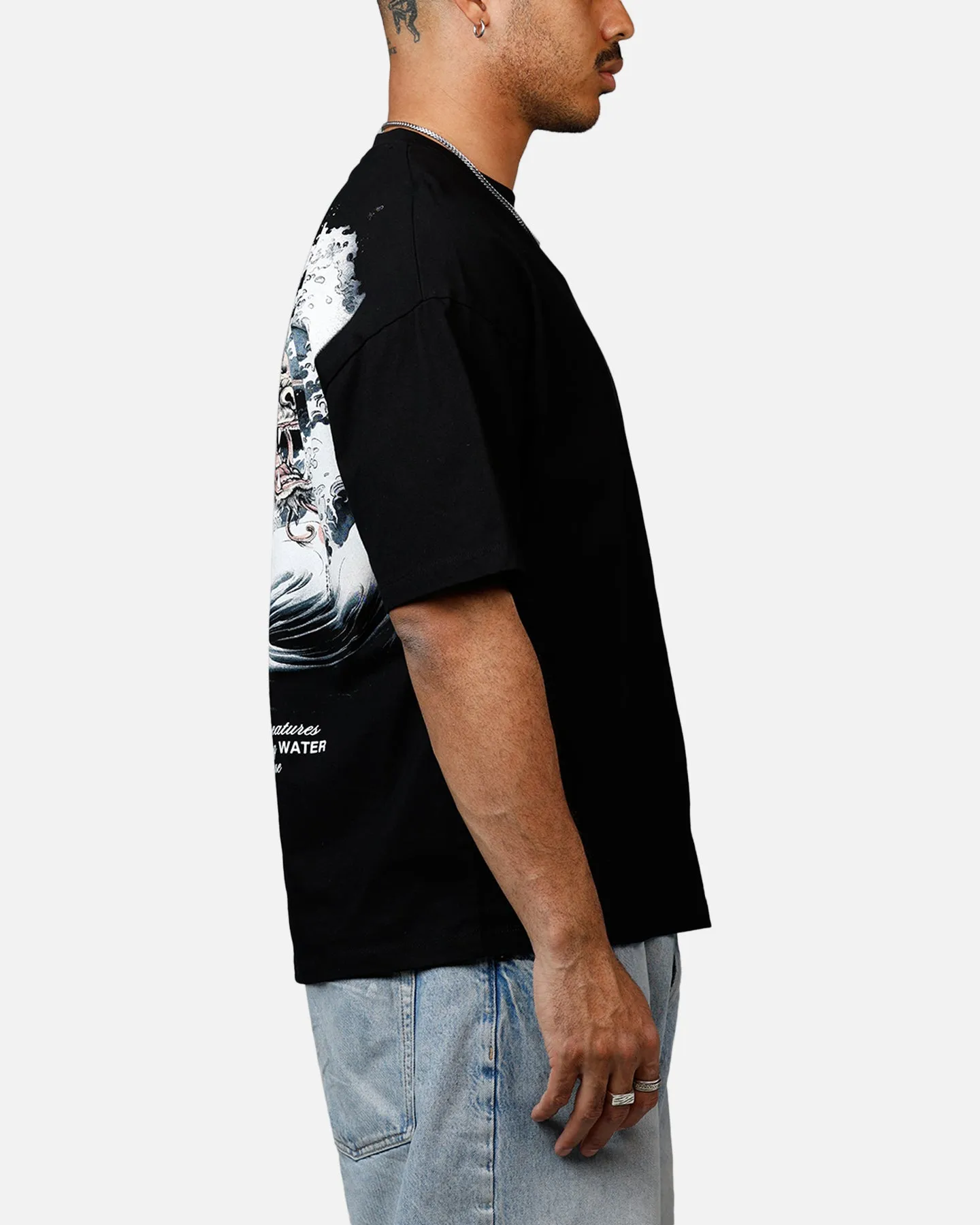 Criminal Damage Dragon Wave T-Shirt Black sold by Culture Kings product image thumbnail 4