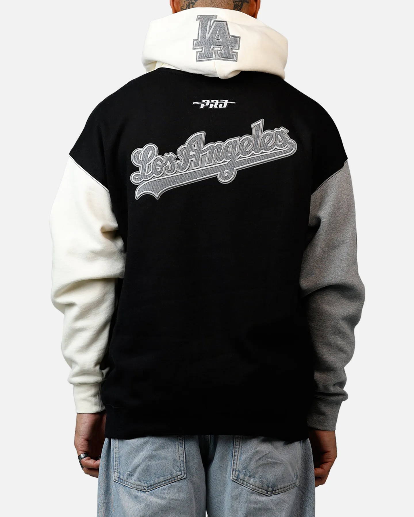 Pro Standard Los Angeles Dodgers Reverse French Terry Hoodie Black/Grey sold by Culture Kings product image thumbnail 2