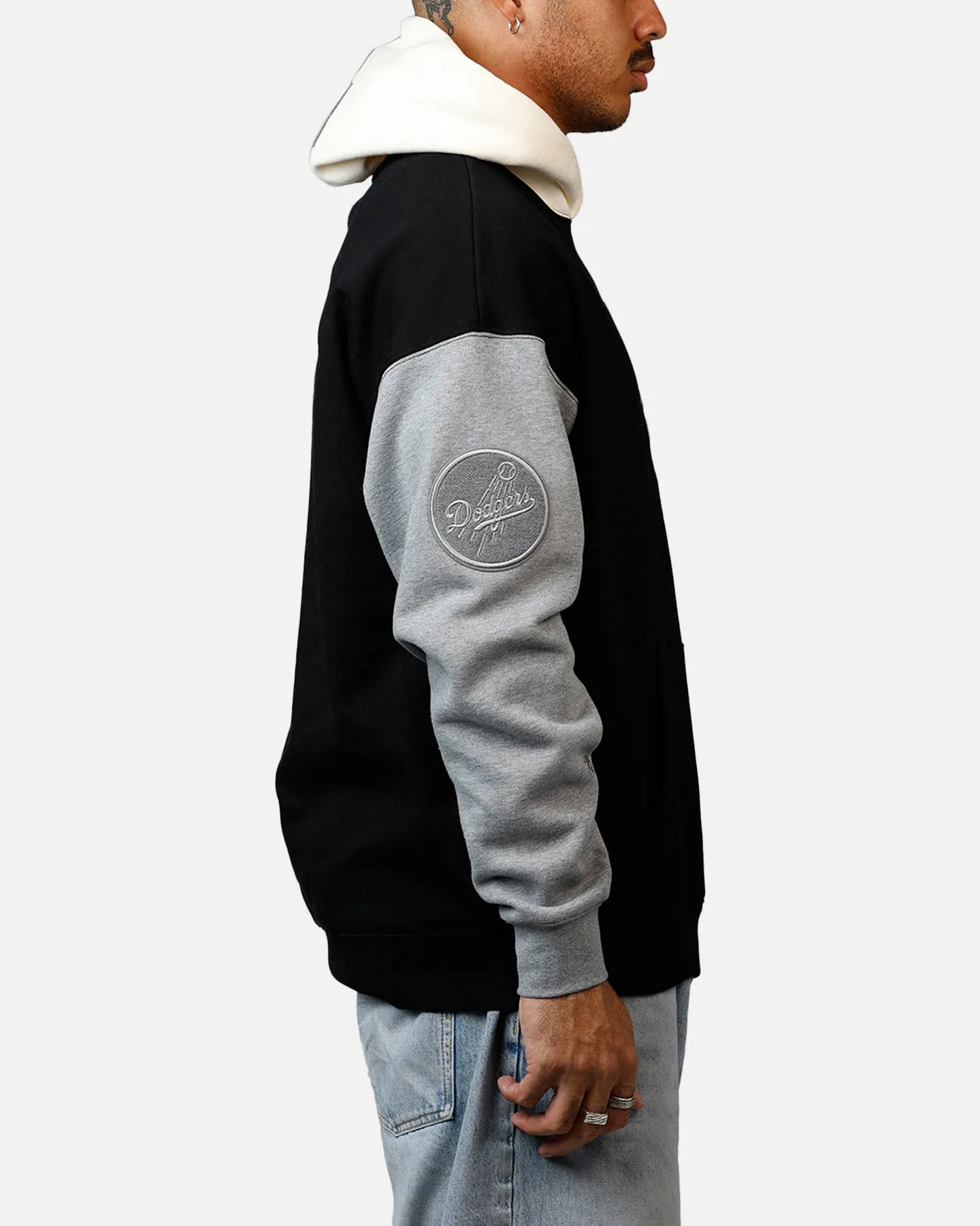 Pro Standard Los Angeles Dodgers Reverse French Terry Hoodie Black/Grey sold by Culture Kings product image thumbnail 4