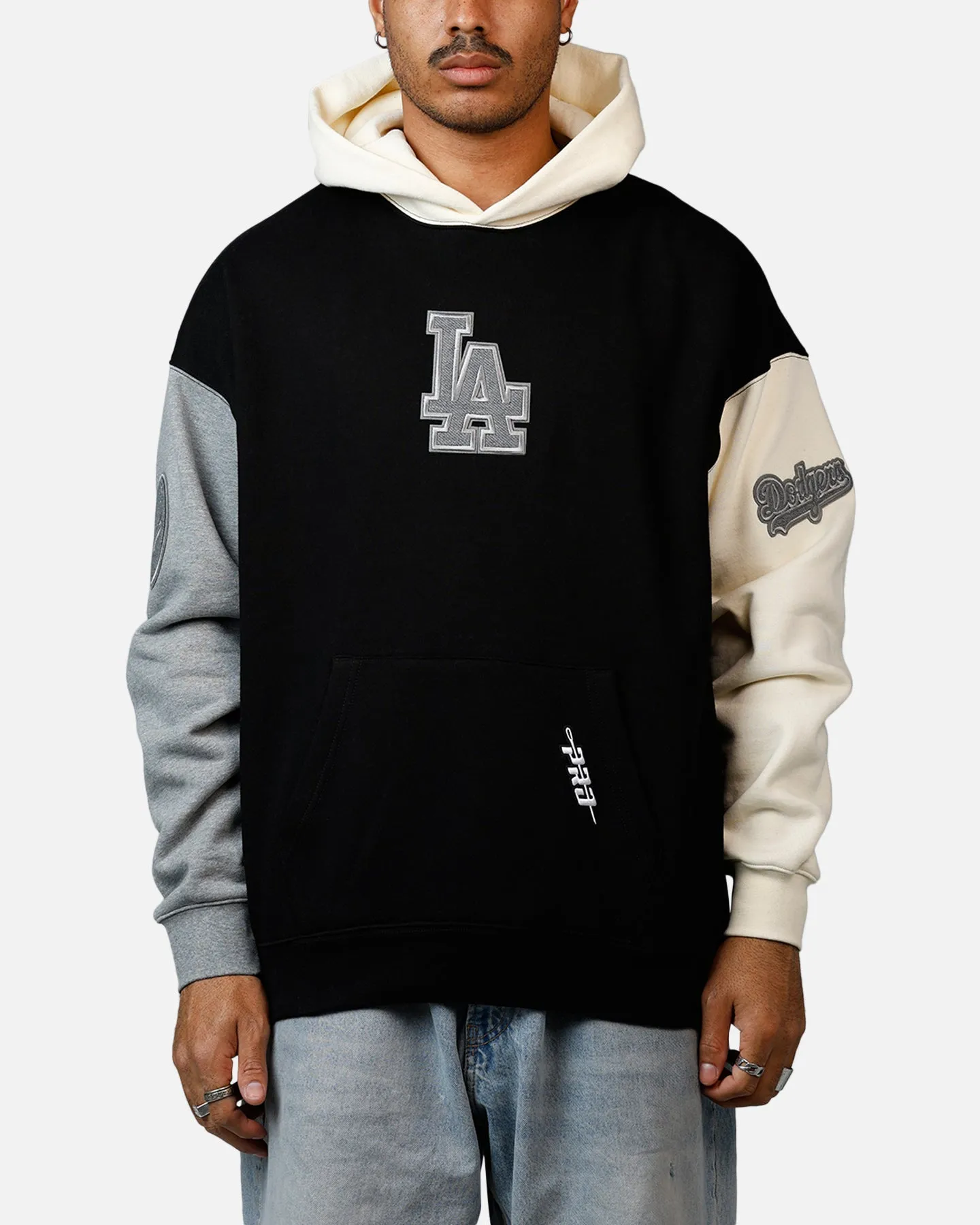 Pro Standard Los Angeles Dodgers Reverse French Terry Hoodie Black/Grey sold by Culture Kings
