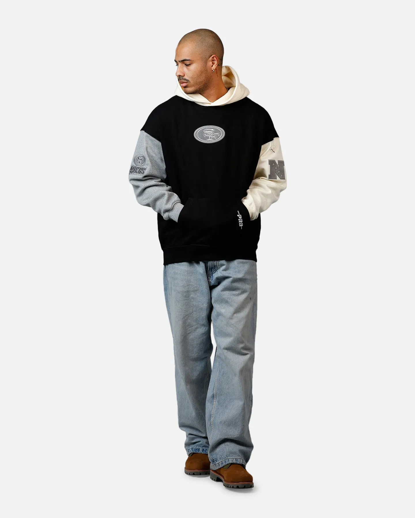 Pro Standard San Francisco 49ers Reverse French Terry Hoodie Black/Grey sold by Culture Kings product image thumbnail 3