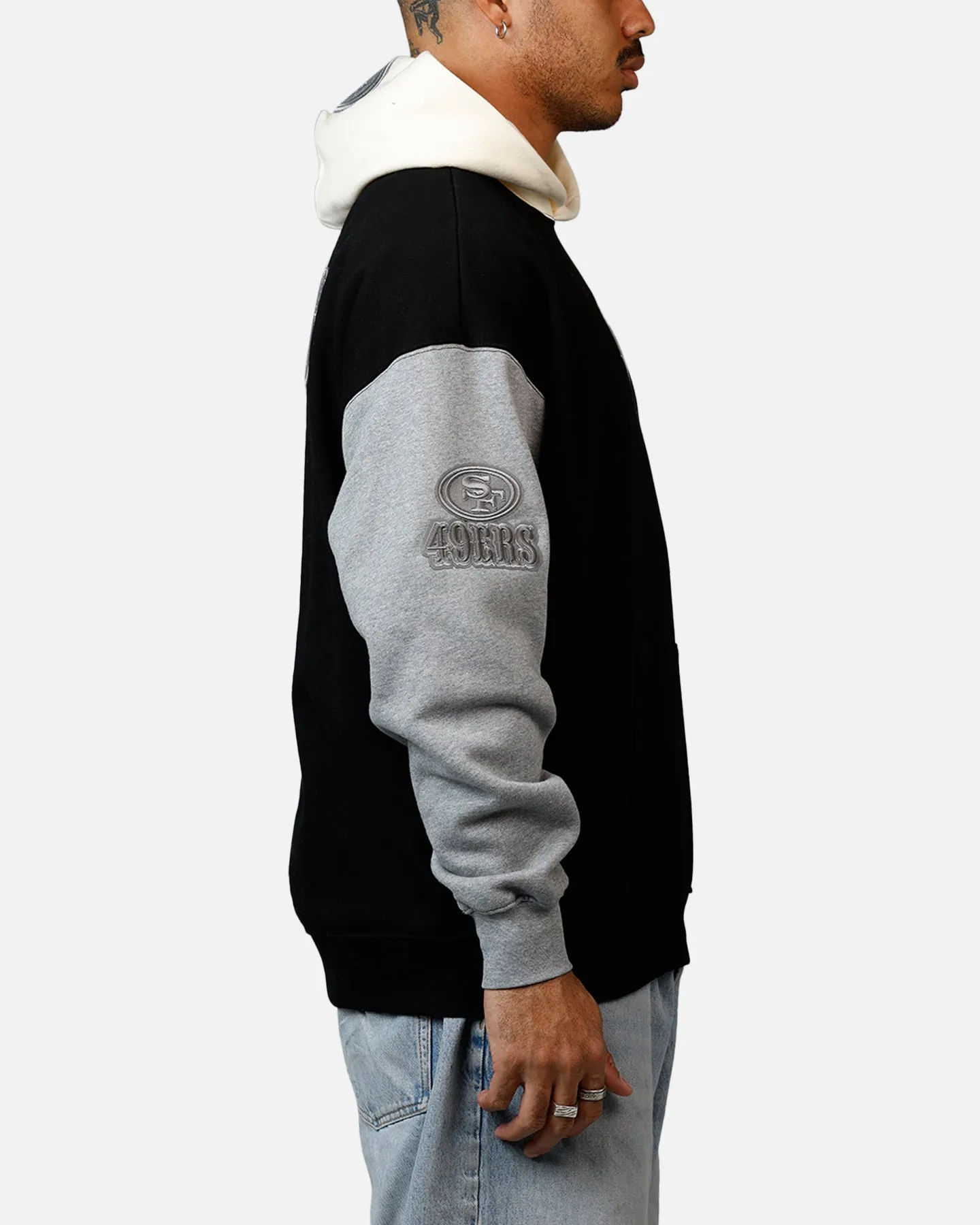 Pro Standard San Francisco 49ers Reverse French Terry Hoodie Black/Grey sold by Culture Kings product image thumbnail 4