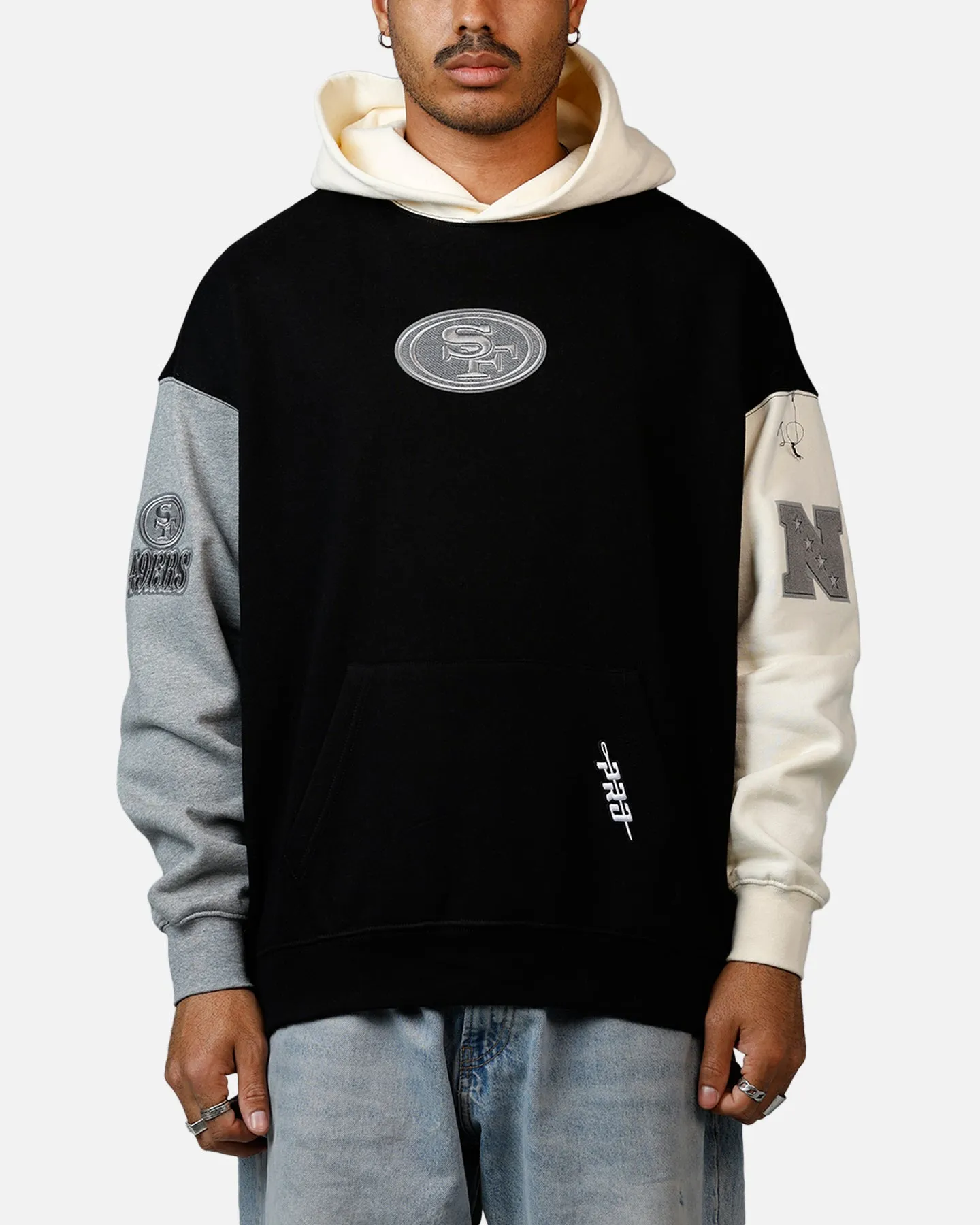 Pro Standard San Francisco 49ers Reverse French Terry Hoodie Black/Grey sold by Culture Kings