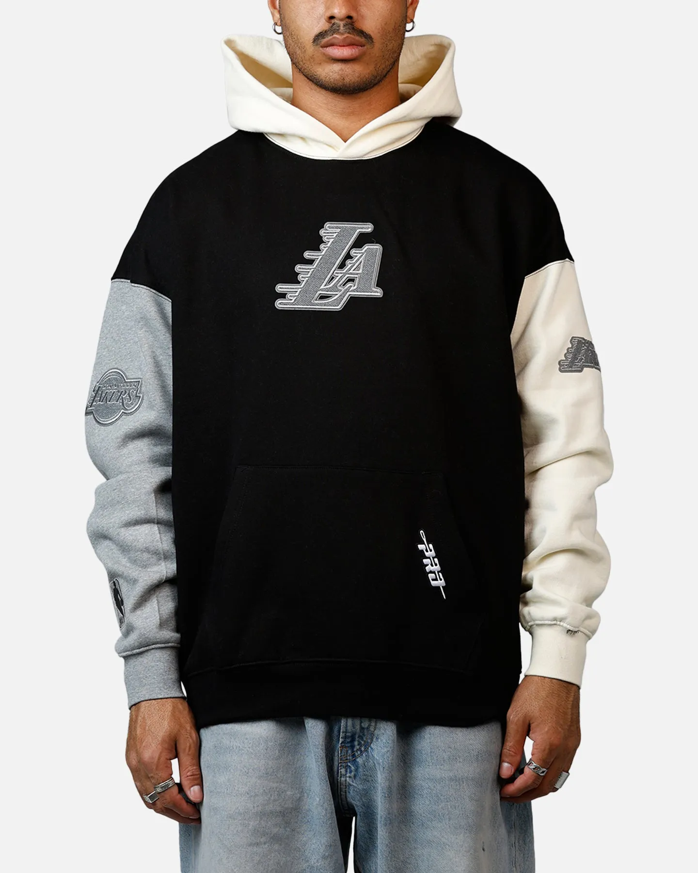Pro Standard Los Angeles Lakers Reverse French Terry Hoodie Black/Grey sold by Culture Kings