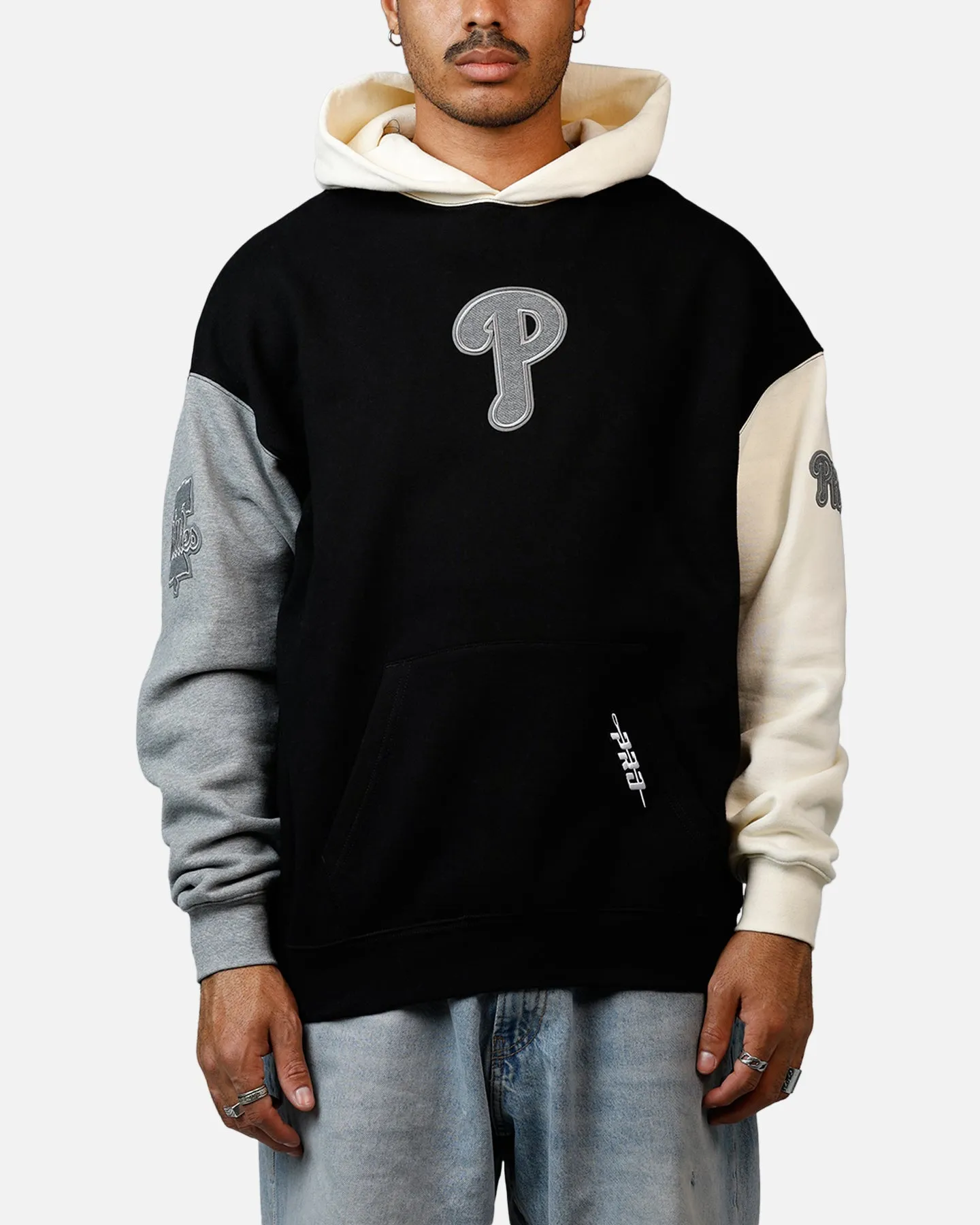 Pro Standard Philadelphia Phillies Reverse French Terry Hoodie Black/Grey sold by Culture Kings