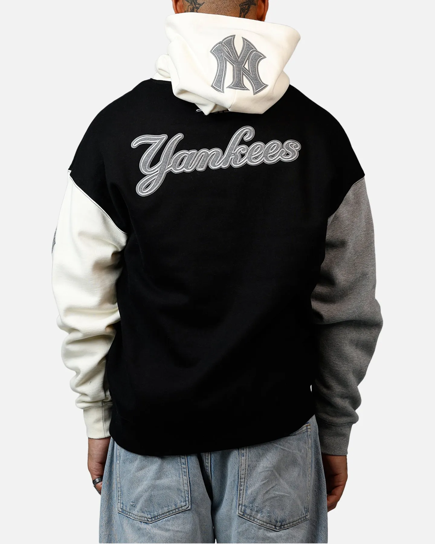 Pro Standard New York Yankees Reverse French Terry Hoodie Black/Grey sold by Culture Kings product image thumbnail 2