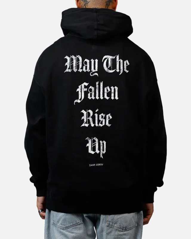 Saint Morta Fallen Rising Boxy Hoodie Black sold by Culture Kings