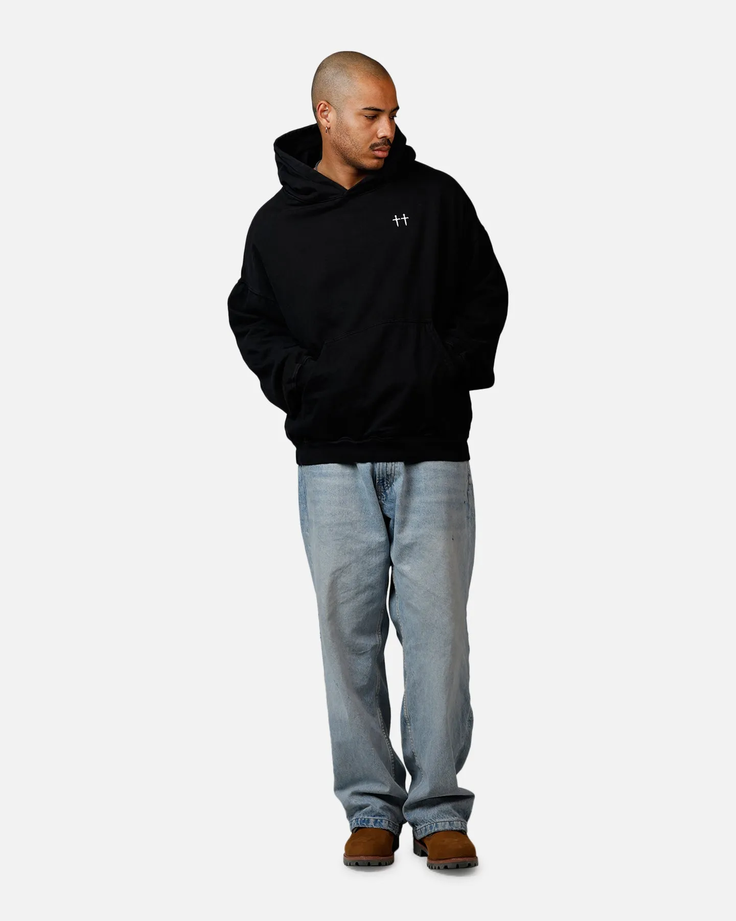 Saint Morta Ye Old Boxy Hoodie Black sold by Culture Kings product image thumbnail 3