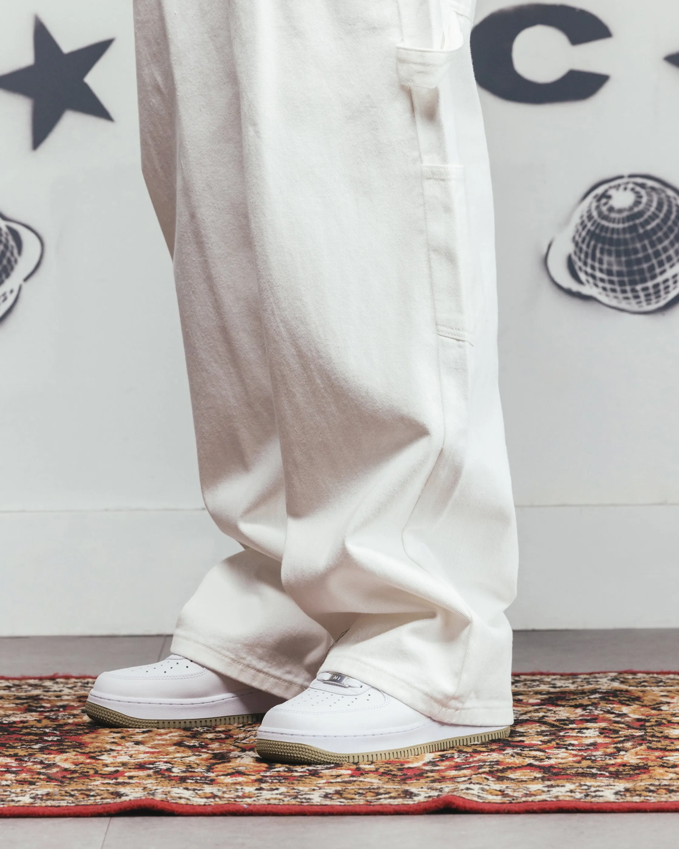 Carre Baggy Carpenter Jeans Off White sold by Culture Kings product image thumbnail 4