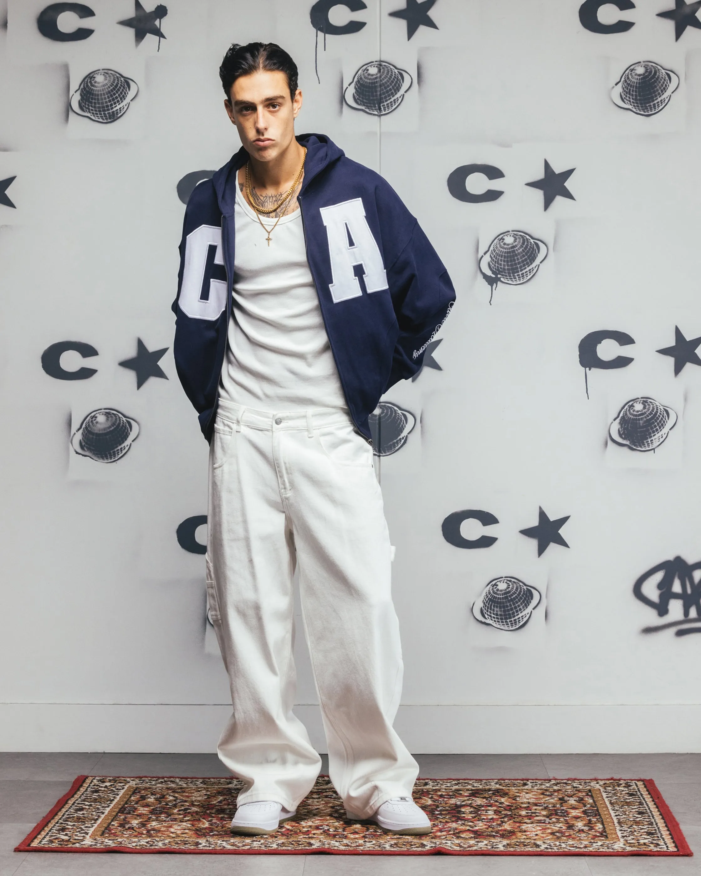 Carre Baggy Carpenter Jeans Off White sold by Culture Kings product image thumbnail 2