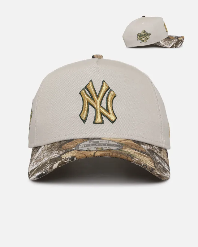 New Era New York Yankees 'Real Tree Stone' 9FORTY A-Frame Snapback Stone sold by Culture Kings