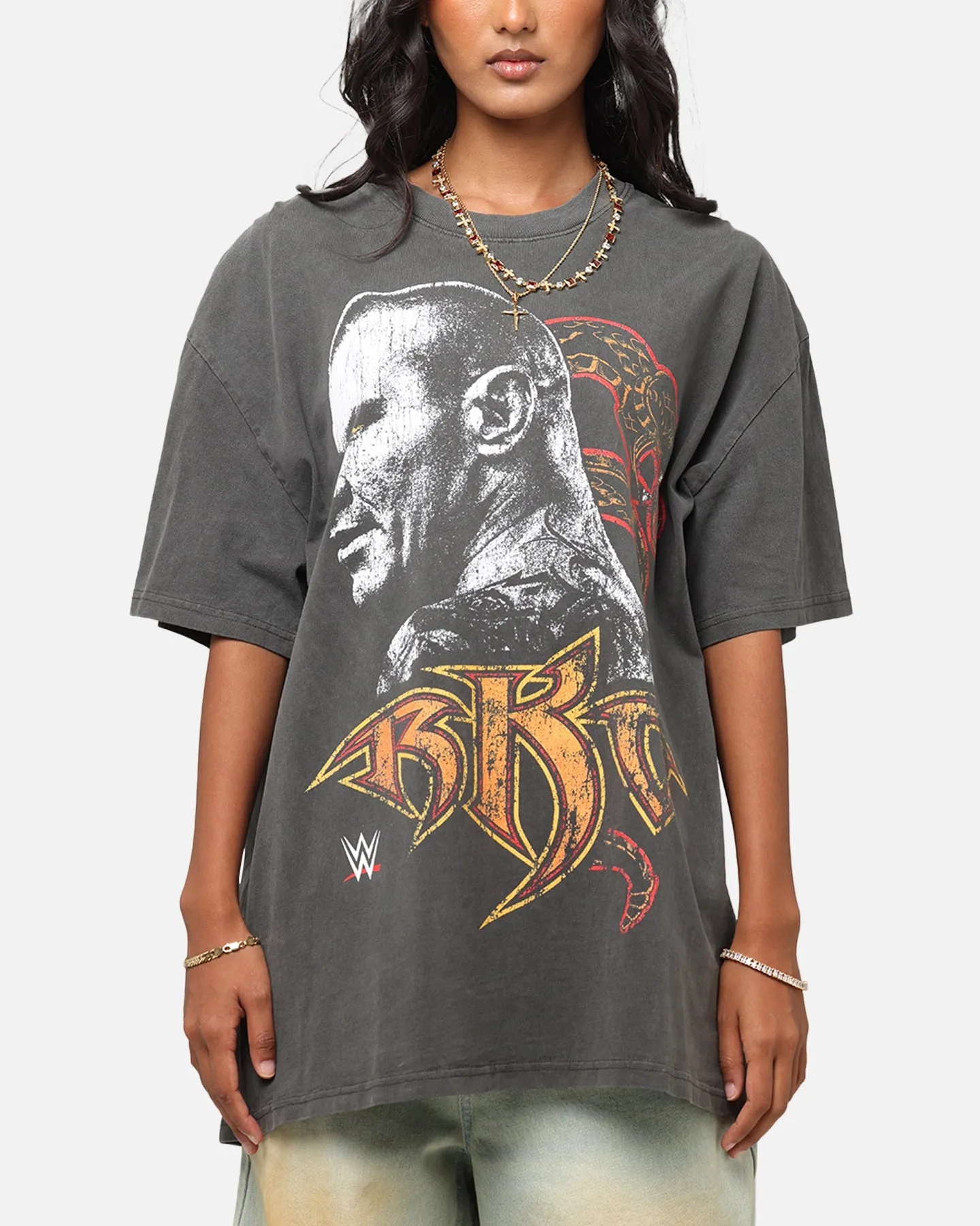 Culture Kings X WWE Randy Orton Heavyweight T-Shirt Black Wash sold by Culture Kings