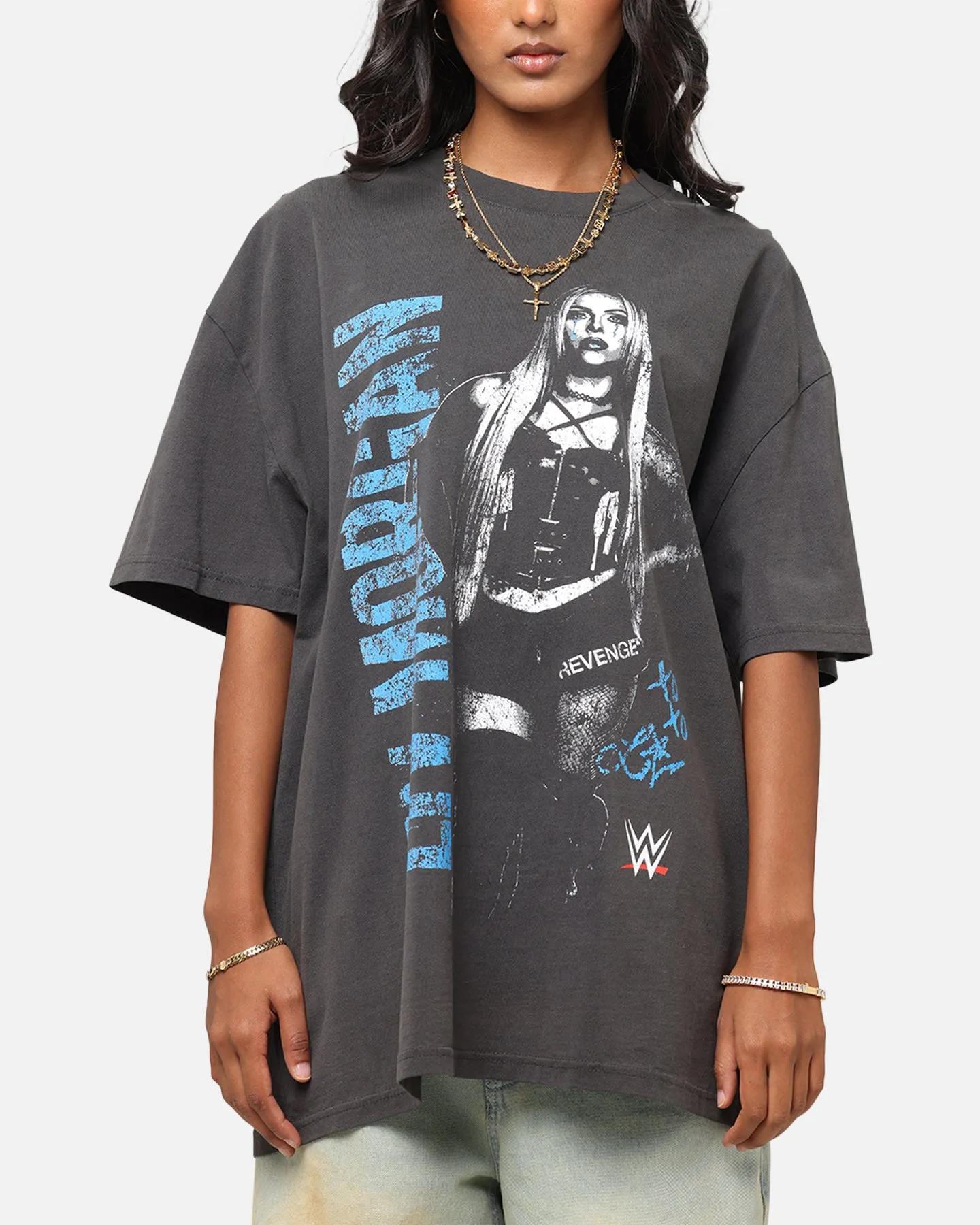 Culture Kings X WWE Liv Morgan Heavyweight T-Shirt Black Wash sold by Culture Kings