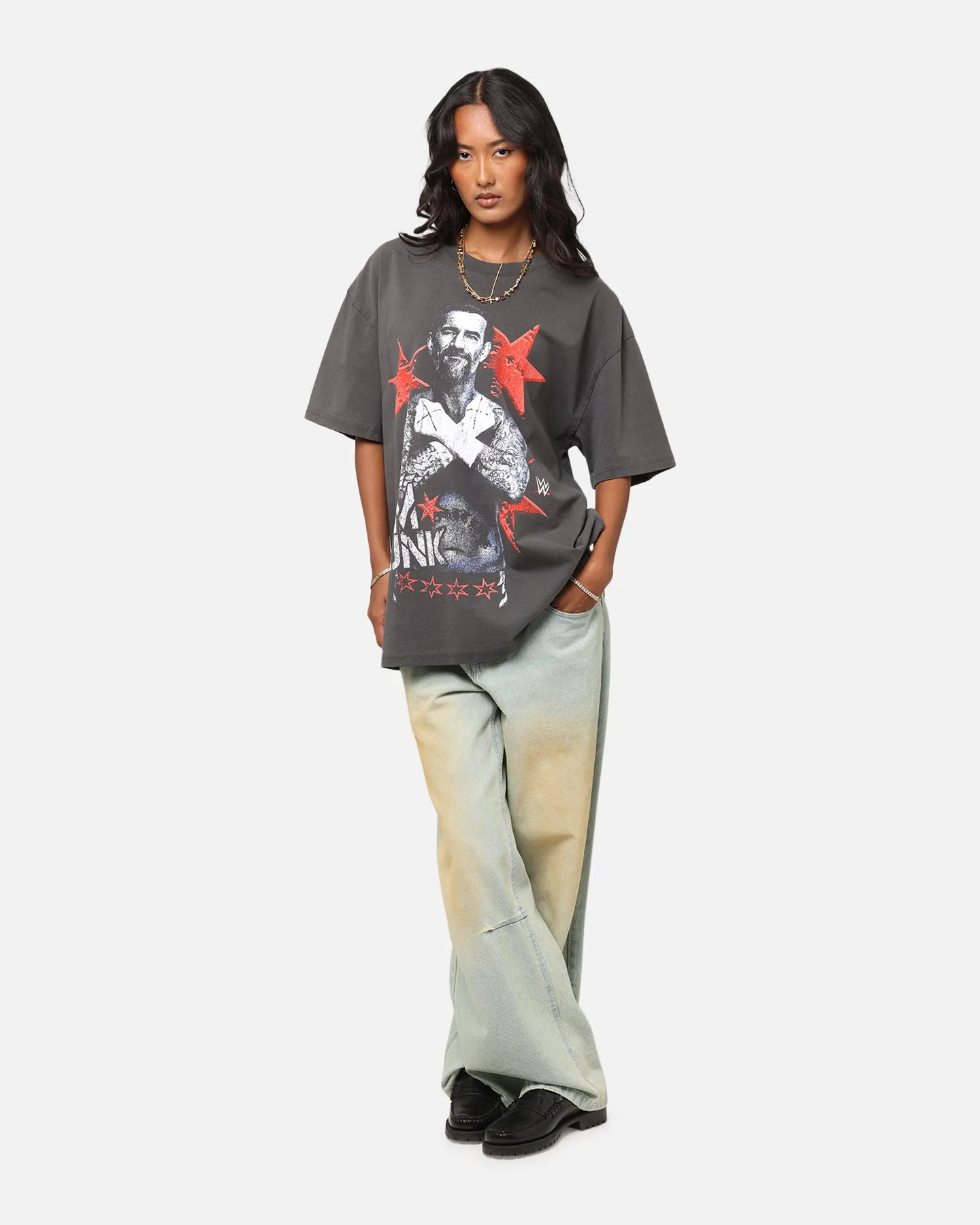 Culture Kings X WWE CM Punk Heavyweight T-Shirt Black Wash sold by Culture Kings product image thumbnail 3