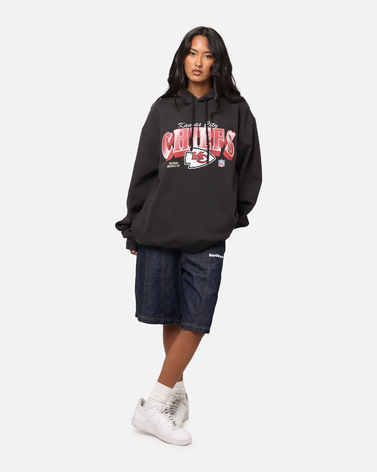 Mitchell & Ness Kansas City Chiefs Arch Hoodie Faded Black sold by Culture Kings product image thumbnail 2