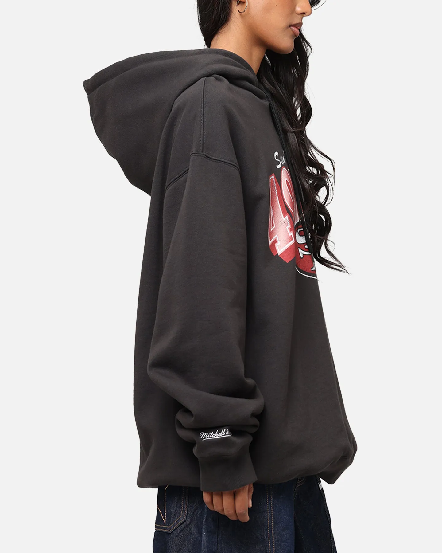 Mitchell & Ness San Francisco 49ers Arch Hoodie Faded Black sold by Culture Kings product image thumbnail 4