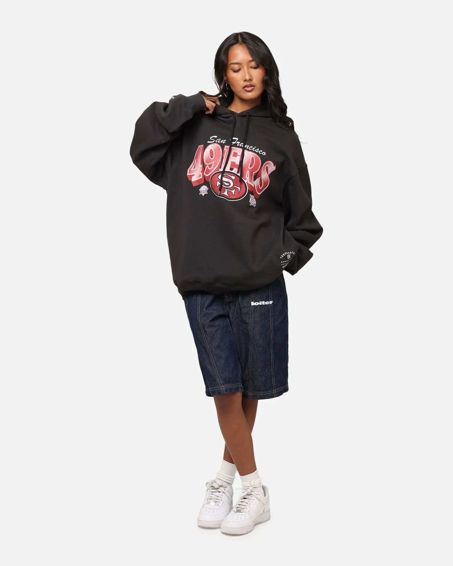 Mitchell & Ness San Francisco 49ers Arch Hoodie Faded Black sold by Culture Kings product image thumbnail 2