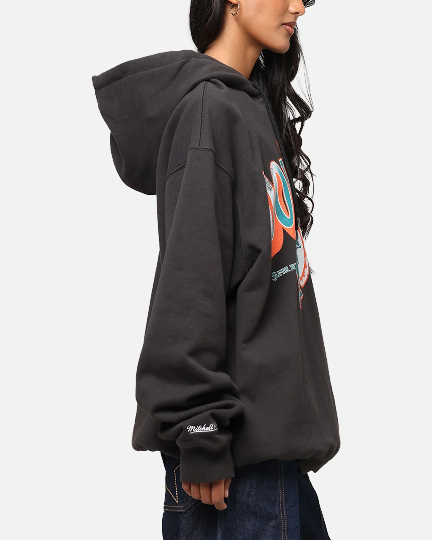 Mitchell & Ness Miami Dolphins Arch Hoodie Faded Black sold by Culture Kings product image thumbnail 4
