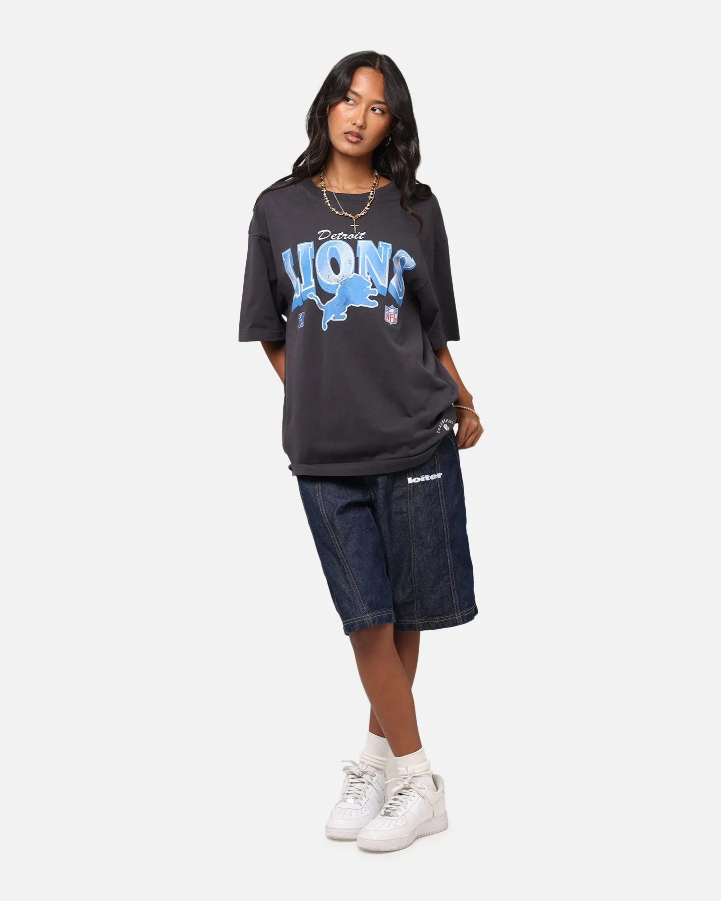 Mitchell & Ness Detroit Lions Arch T-Shirt Faded Black sold by Culture Kings product image thumbnail 2