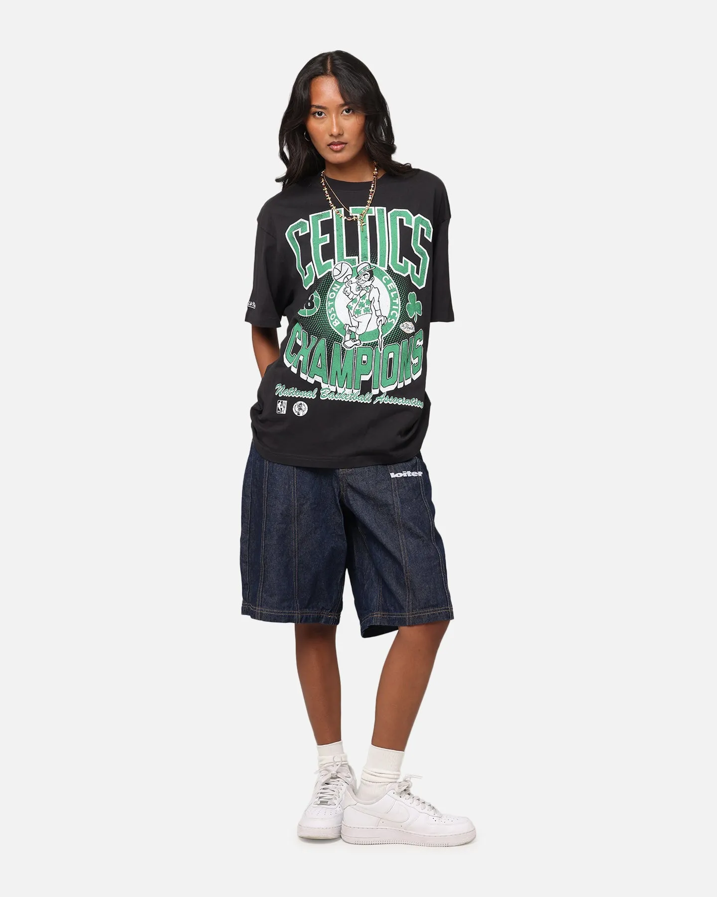 Mitchell & Ness Boston Celtics Champions 'Luck of the Irish' T-Shirt Faded Black sold by Culture Kings product image thumbnail 2