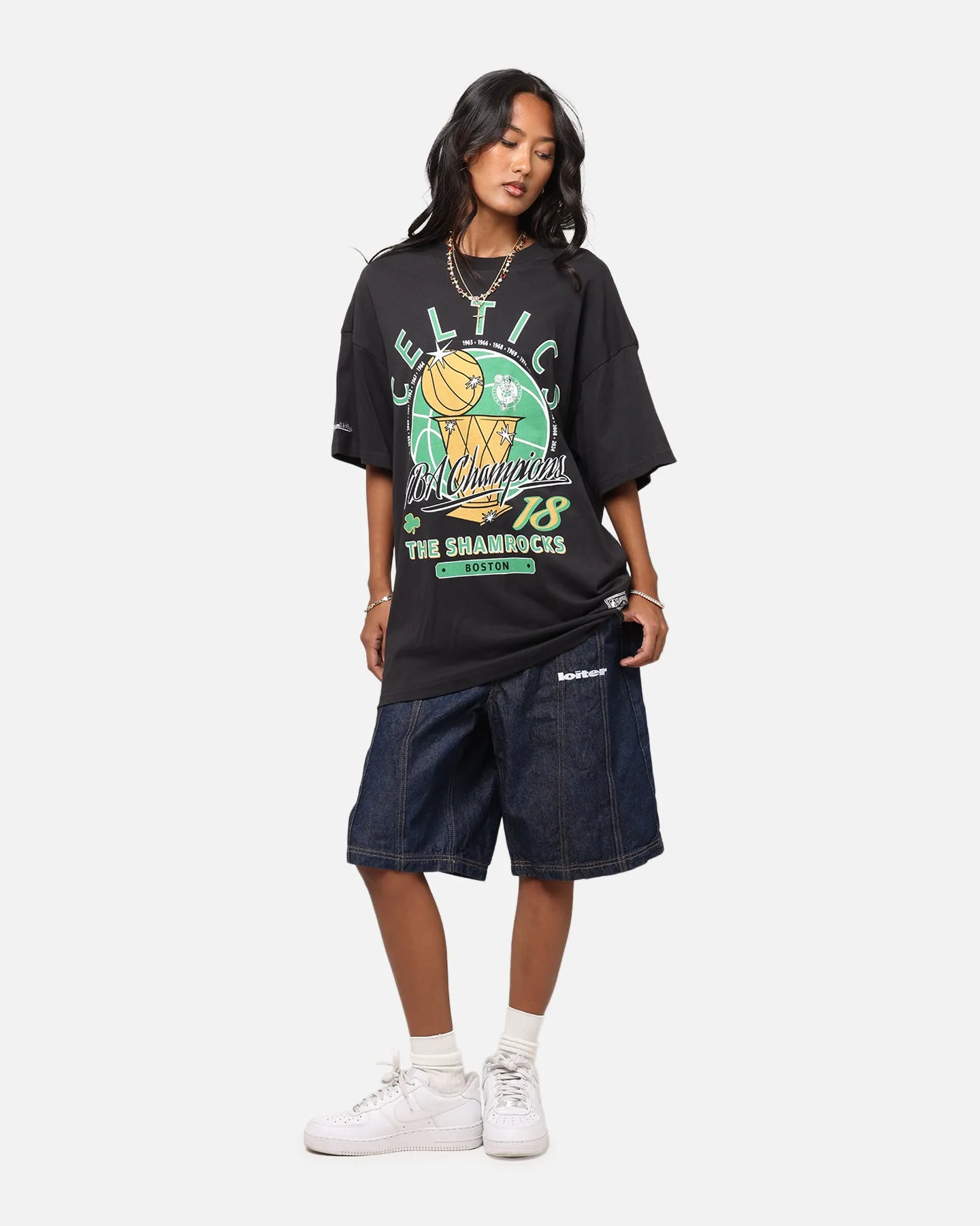 Mitchell & Ness Boston Celtics Champions Report "Champ Pack" T-Shirt Faded Black sold by Culture Kings product image thumbnail 3