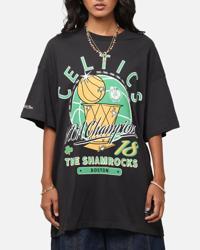 Mitchell & Ness Boston Celtics Champions Report "Champ Pack" T-Shirt Faded Black sold by Culture Kings