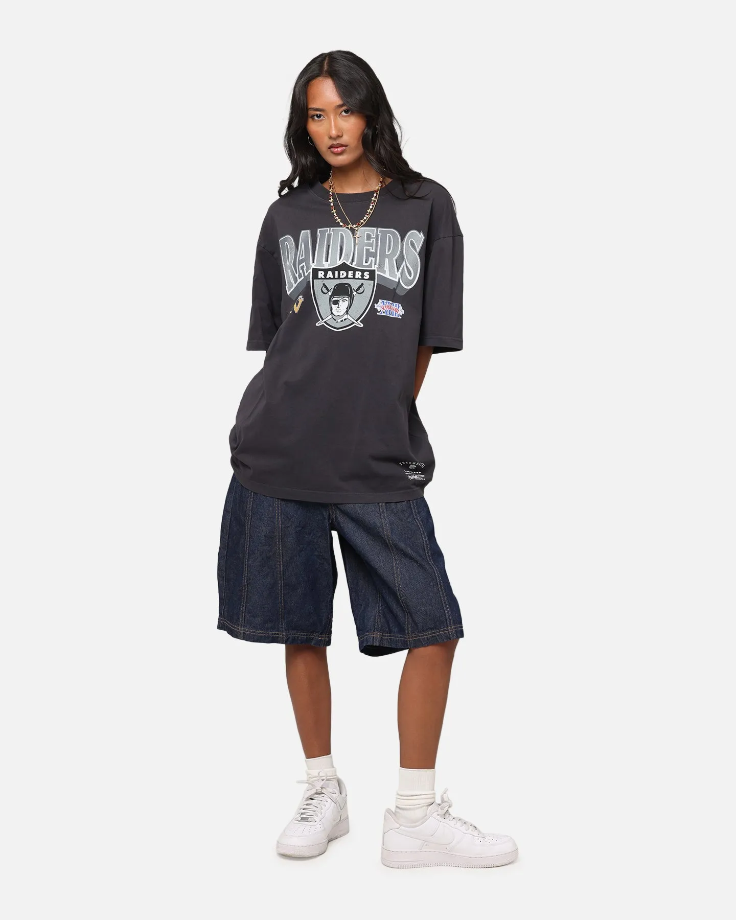 Mitchell & Ness Las Vegas Raiders Arch T-Shirt Faded Black sold by Culture Kings product image thumbnail 2