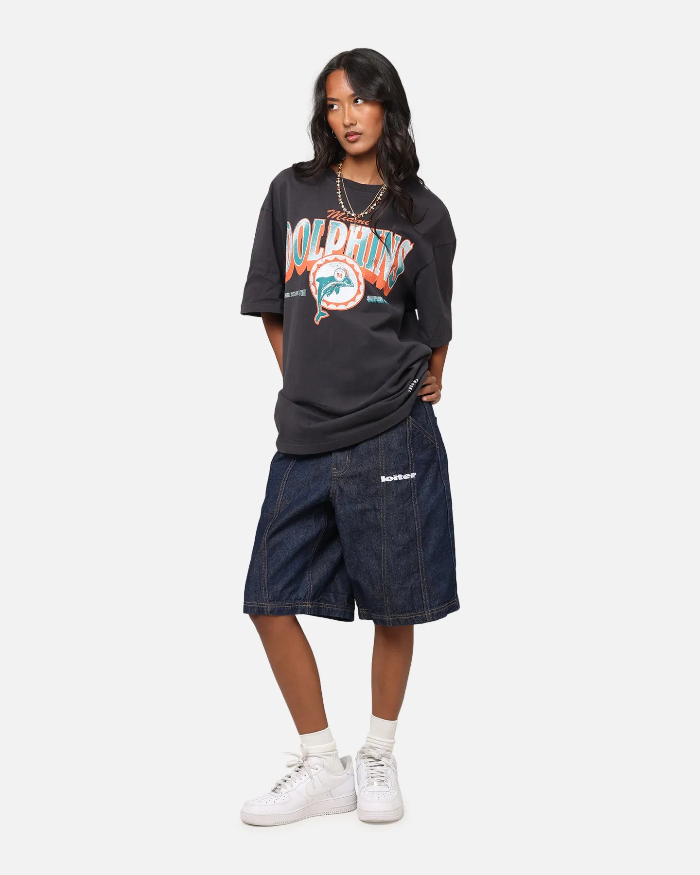 Mitchell & Ness Miami Dolphins Arch T-Shirt Faded Black sold by Culture Kings product image thumbnail 2
