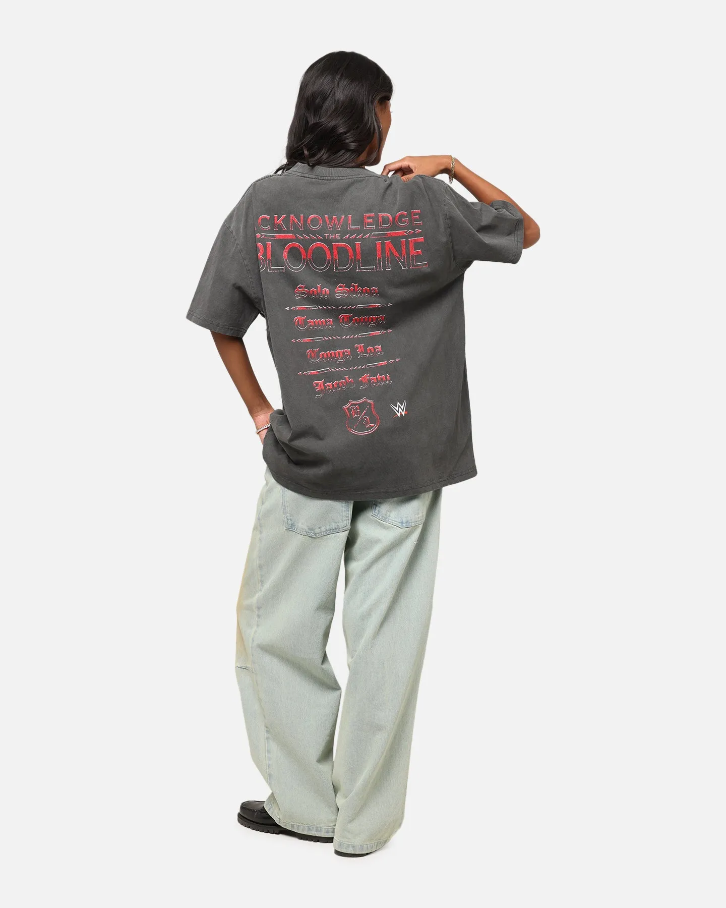 Culture Kings X WWE The Bloodline Heavyweight T-Shirt Black Wash sold by Culture Kings product image thumbnail 4