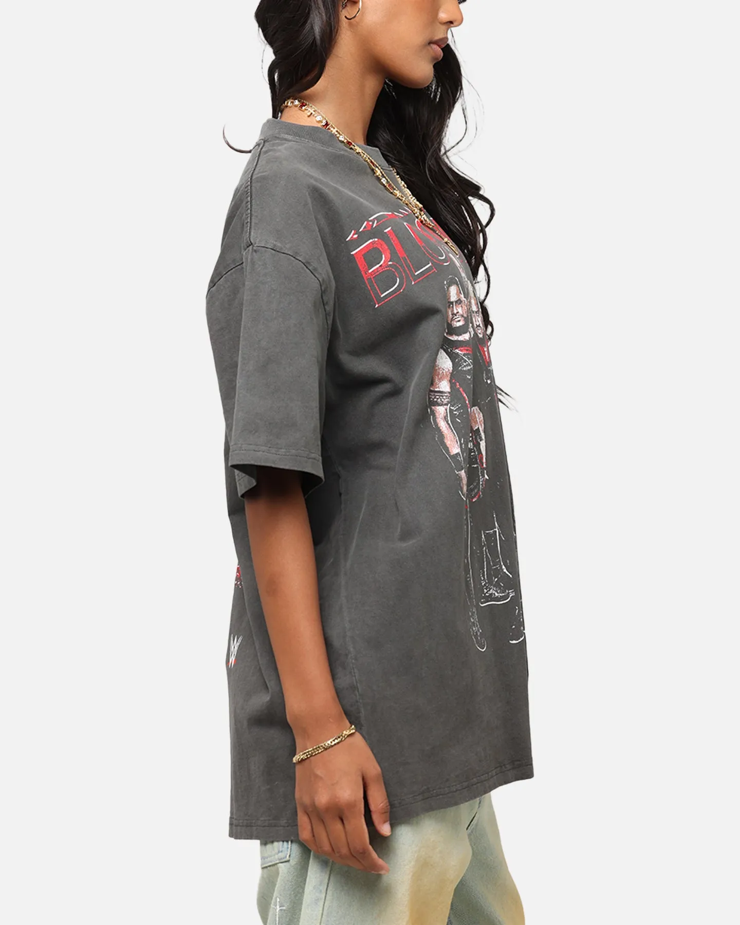 Culture Kings X WWE The Bloodline Heavyweight T-Shirt Black Wash sold by Culture Kings product image thumbnail 5