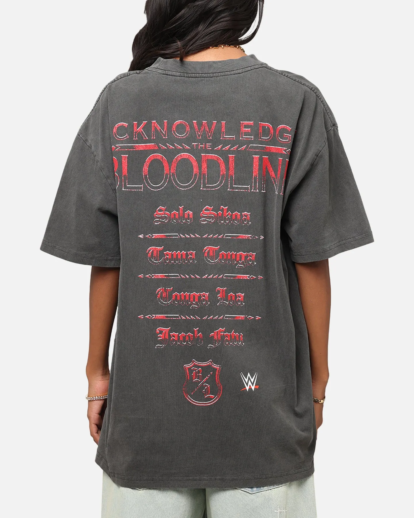 Culture Kings X WWE The Bloodline Heavyweight T-Shirt Black Wash sold by Culture Kings product image thumbnail 2