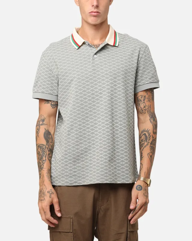 XXIII Printed Polo Shirt Olive made by Culture Kings