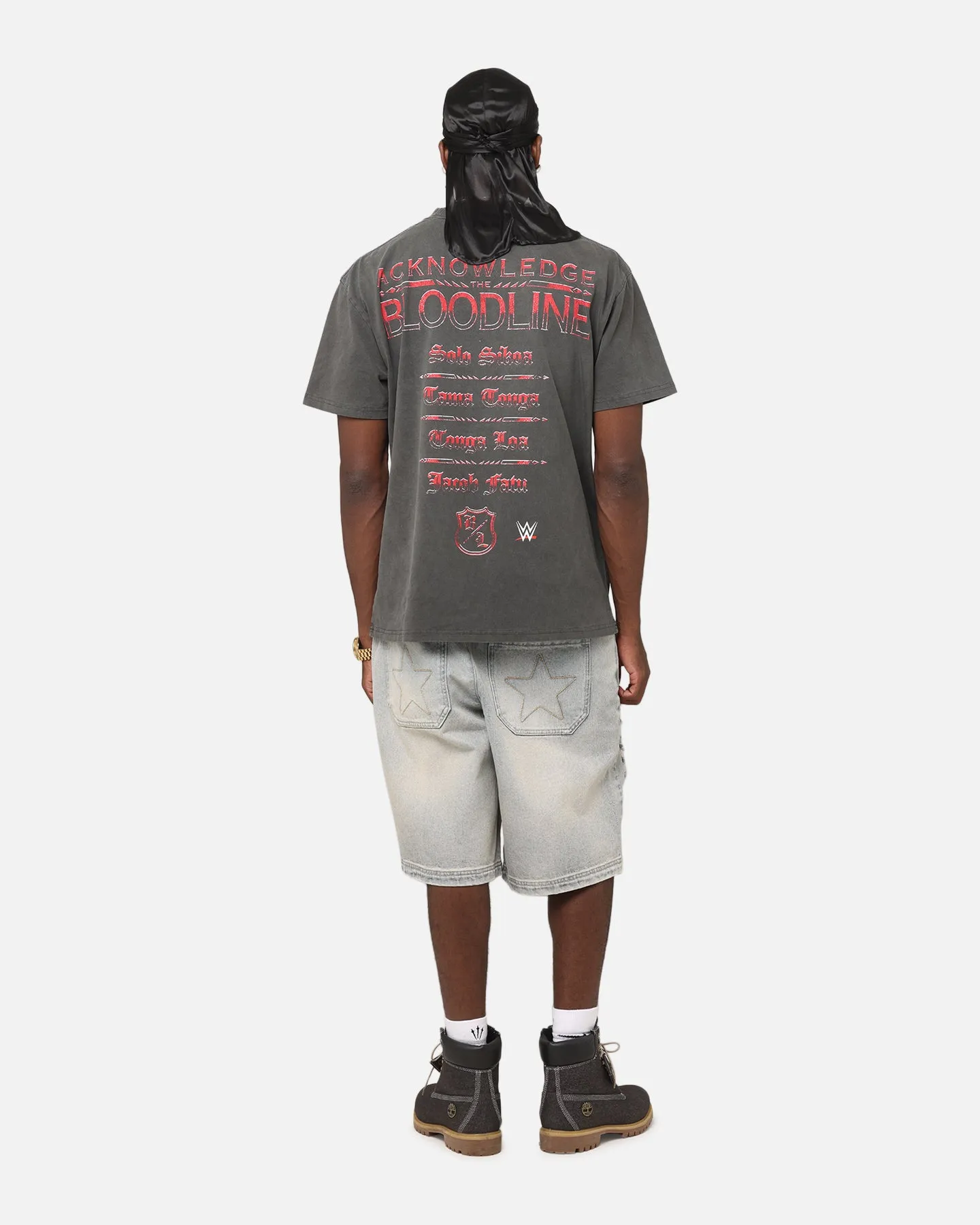 Culture Kings X WWE The Bloodline Heavyweight T-Shirt Black Wash sold by Culture Kings product image thumbnail 4