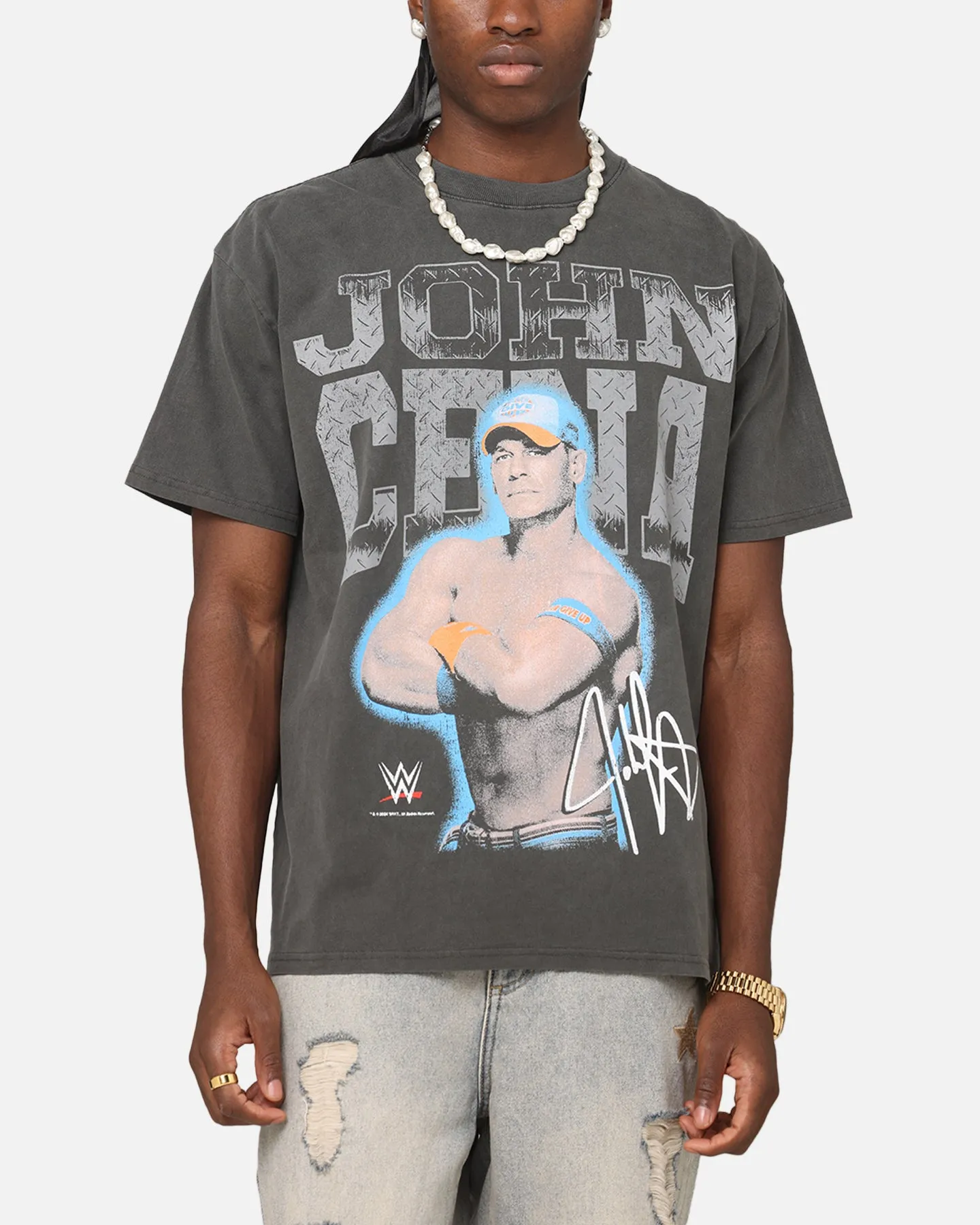 Culture Kings X WWE John Cena Heavyweight T-Shirt Black Wash sold by Culture Kings