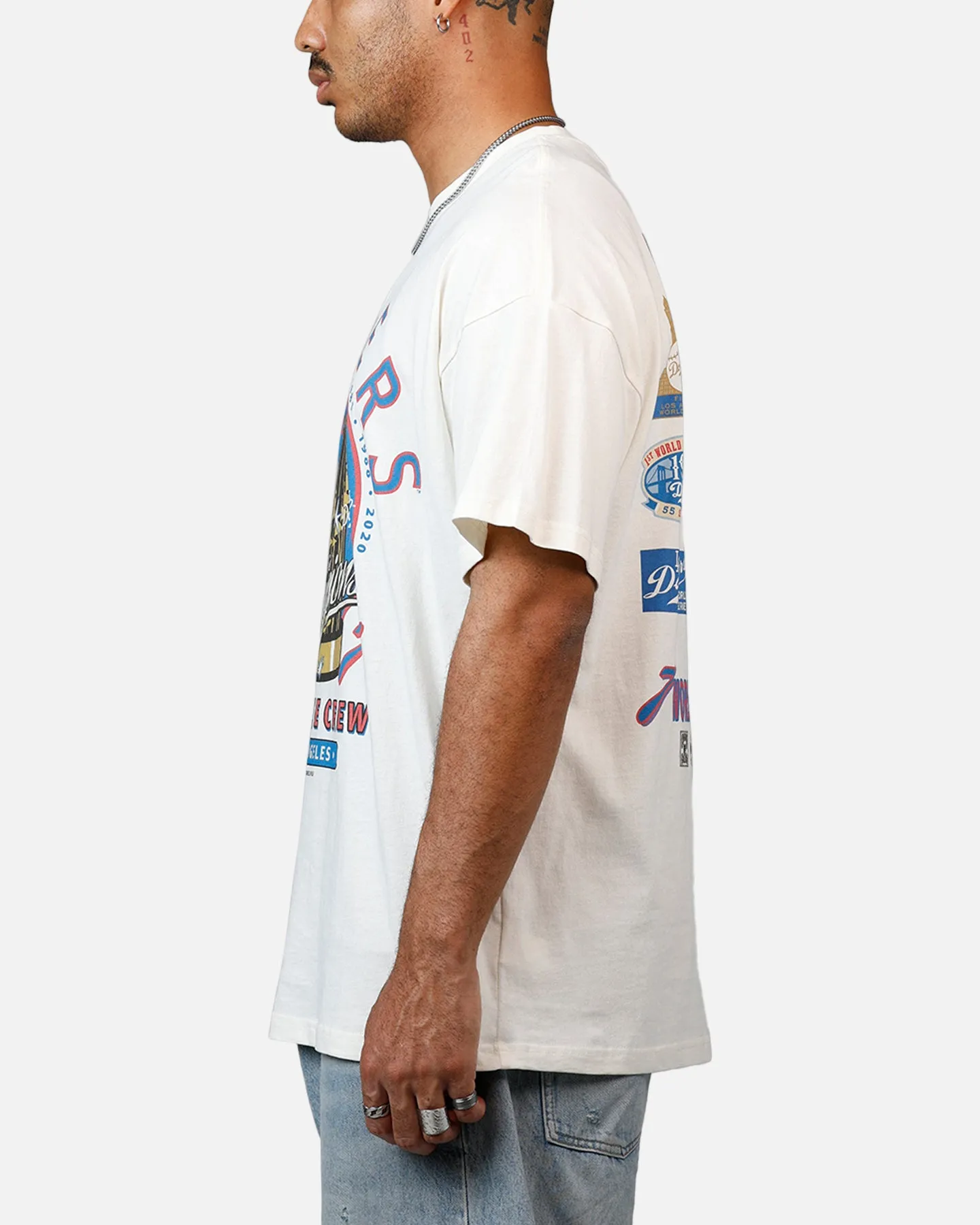 Mitchell & Ness Los Angeles Dodgers Championship Report "Champ Pack" T-Shirt Egret sold by Culture Kings product image thumbnail 5