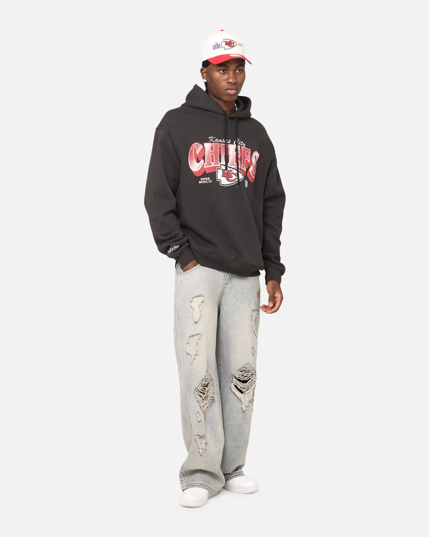 Mitchell & Ness Kansas City Chiefs Arch Hoodie Faded Black sold by Culture Kings product image thumbnail 2