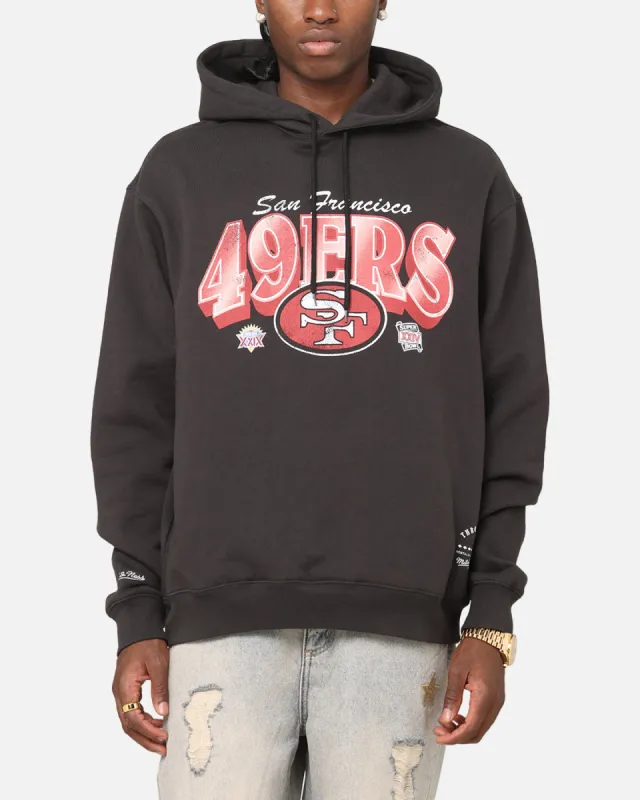 Mitchell & Ness San Francisco 49ers Arch Hoodie Faded Black sold by Culture Kings