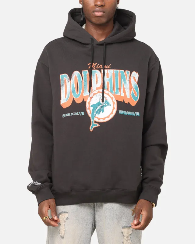 Mitchell & Ness Miami Dolphins Arch Hoodie Faded Black sold by Culture Kings