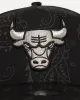 New Era Chicago Bulls 'Tonal Paisley' 9FORTY A-Frame Snapback Black sold by Culture Kings