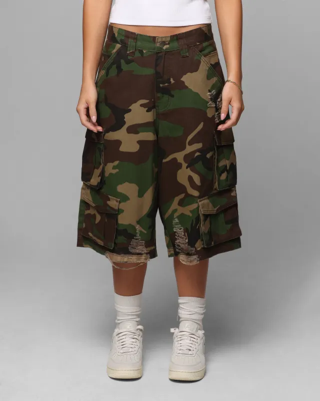 Loiter Collateral Cargo Shorts Camo sold by Culture Kings