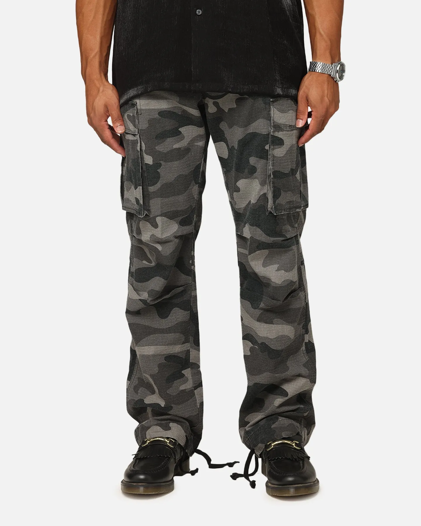 XXIII Torrent Cargo Pant Washed Black Camo sold by Culture Kings