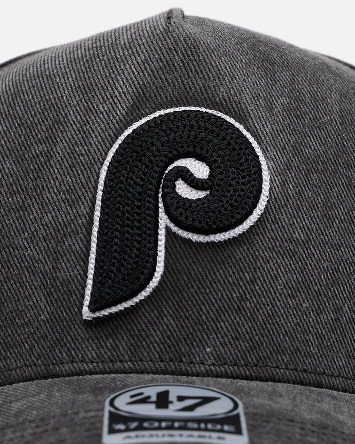 47 Brand Philadelphia Phillies 'Washed Black' Offside DT Snapback Washed Black sold by Culture Kings product image thumbnail 5
