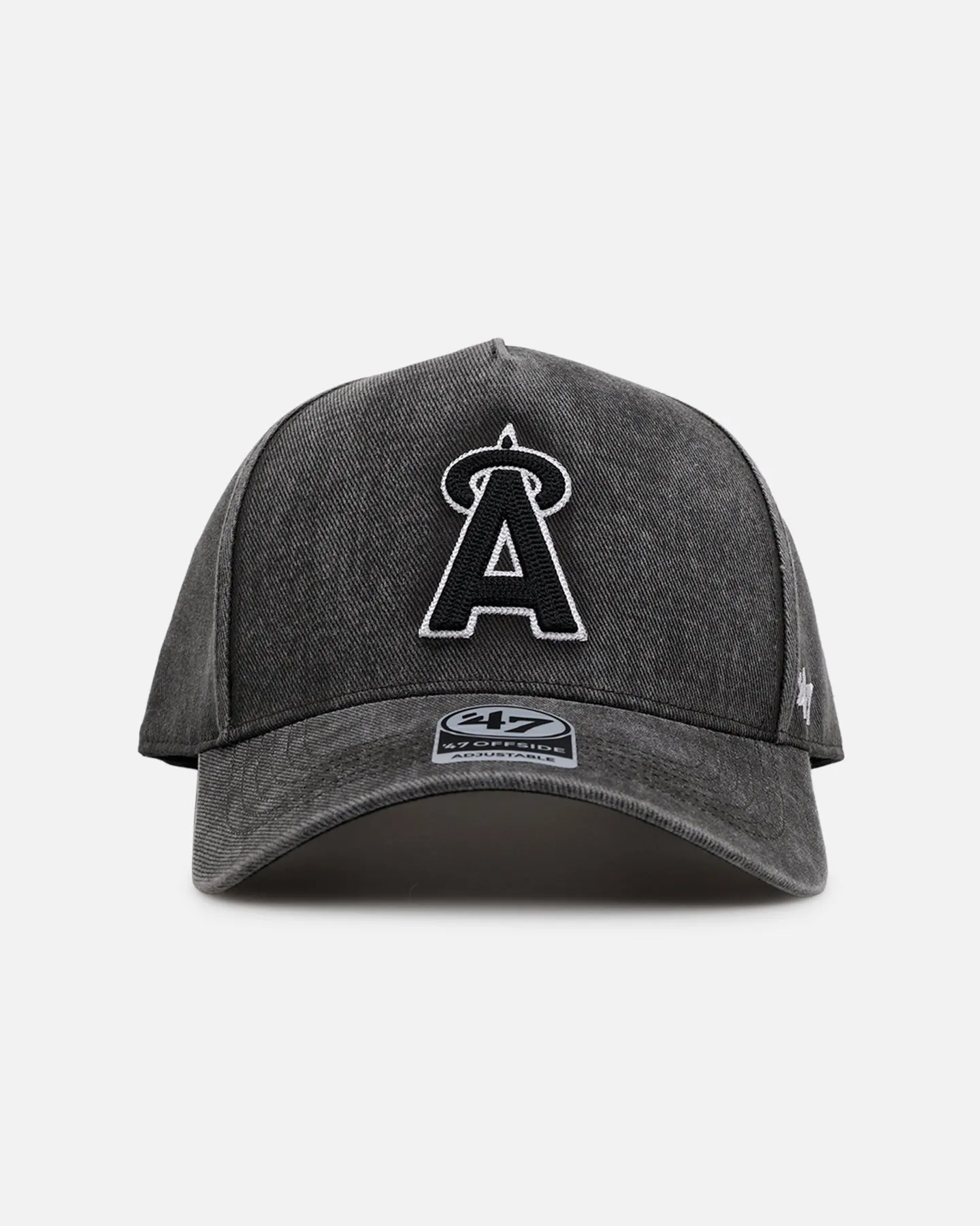 47 Brand Los Angeles Angels 'Washed Black' Offside DT Snapback Washed Black sold by Culture Kings