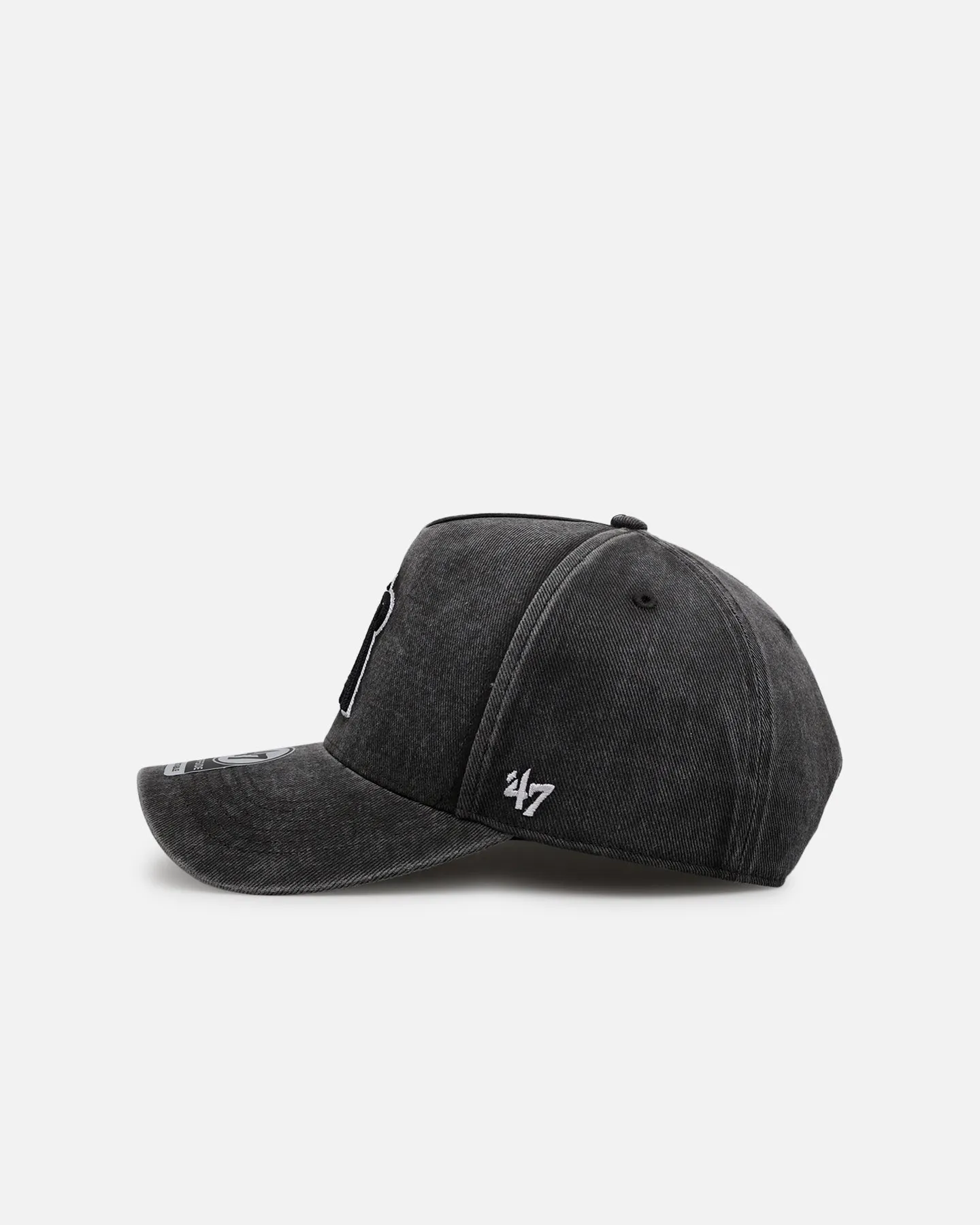 47 Brand Los Angeles Angels 'Washed Black' Offside DT Snapback Washed Black sold by Culture Kings product image thumbnail 4
