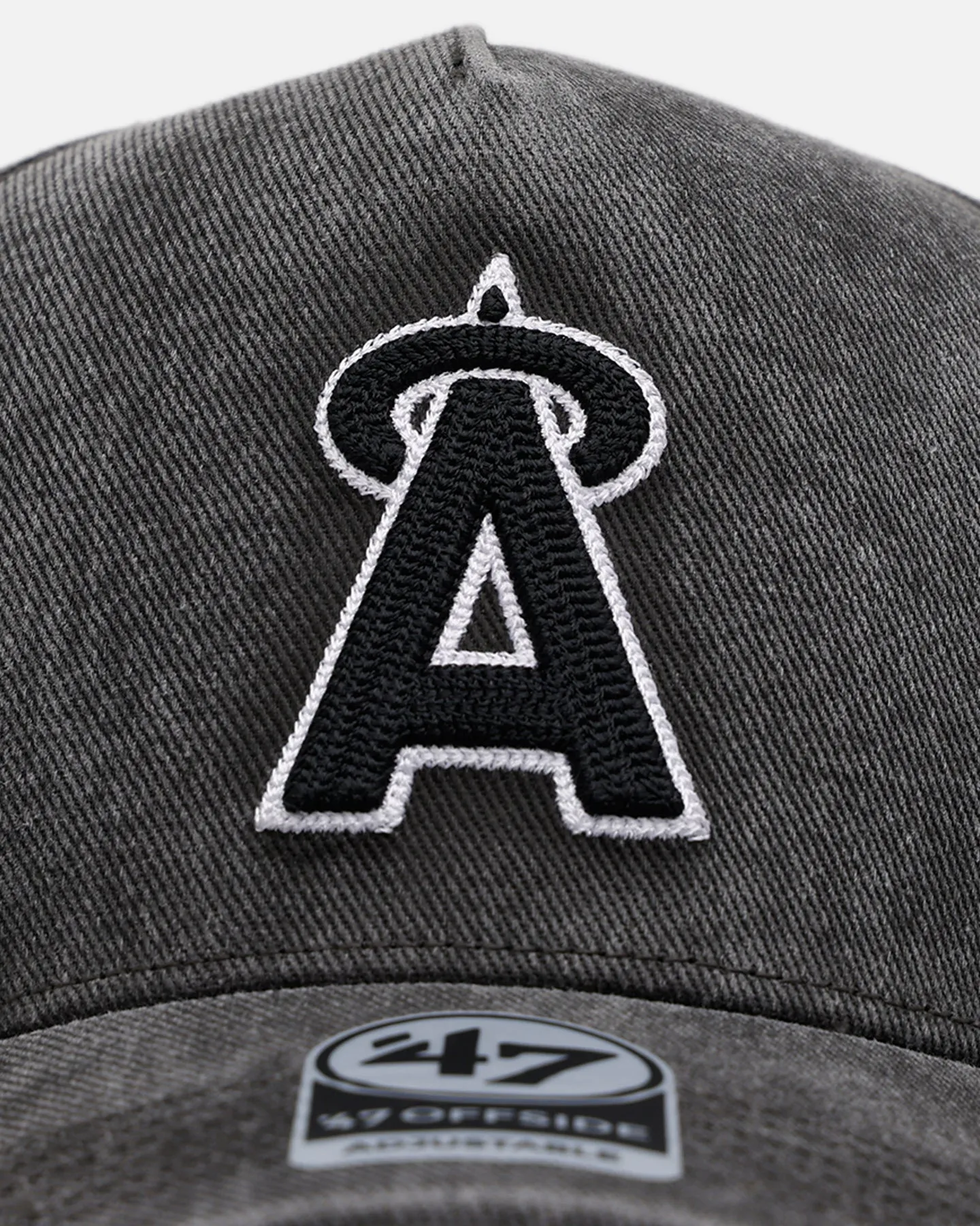 47 Brand Los Angeles Angels 'Washed Black' Offside DT Snapback Washed Black sold by Culture Kings product image thumbnail 5