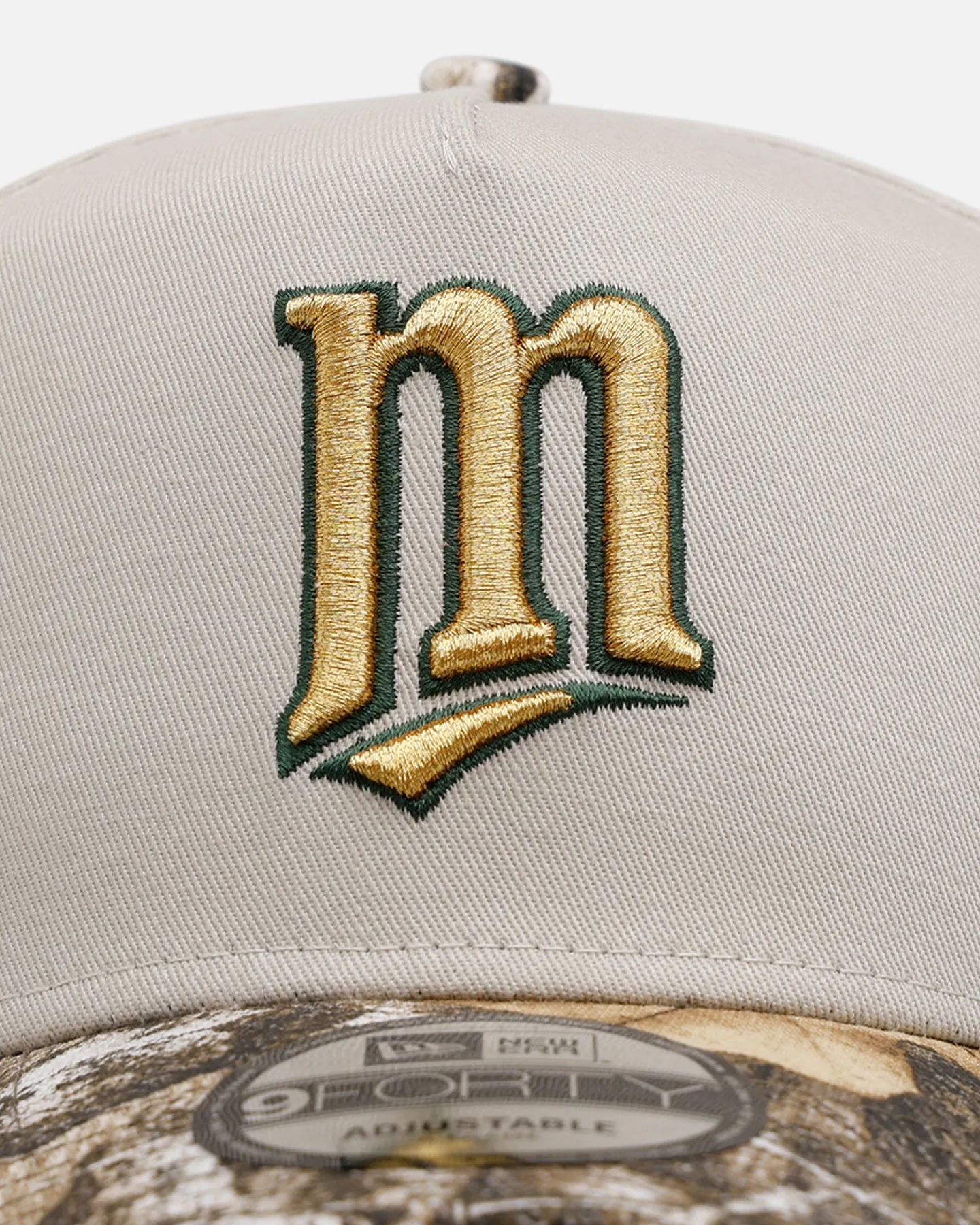 New Era Minnesota Twins 'Stone Realtree' 9FORTY A-Frame Snapback Stone sold by Culture Kings product image thumbnail 5