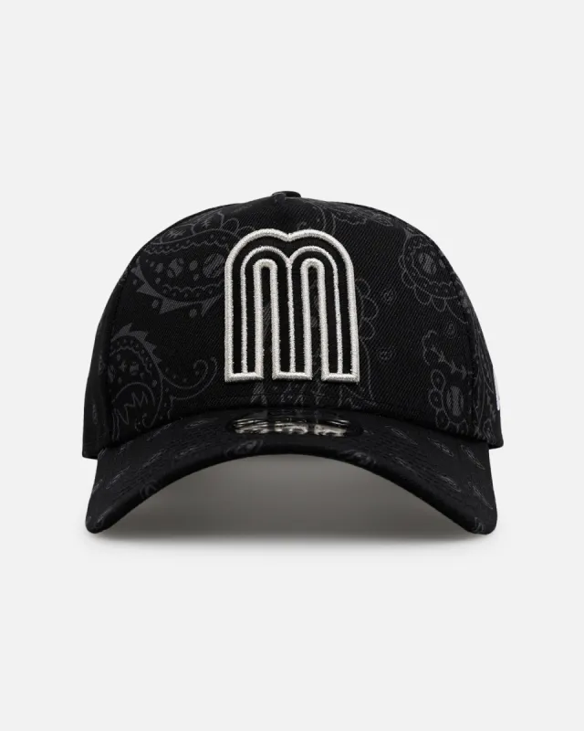 New Era Mexico National Baseball Team 'Tonal Paisley' 9FORTY A-Frame Snapback Black sold by Culture Kings